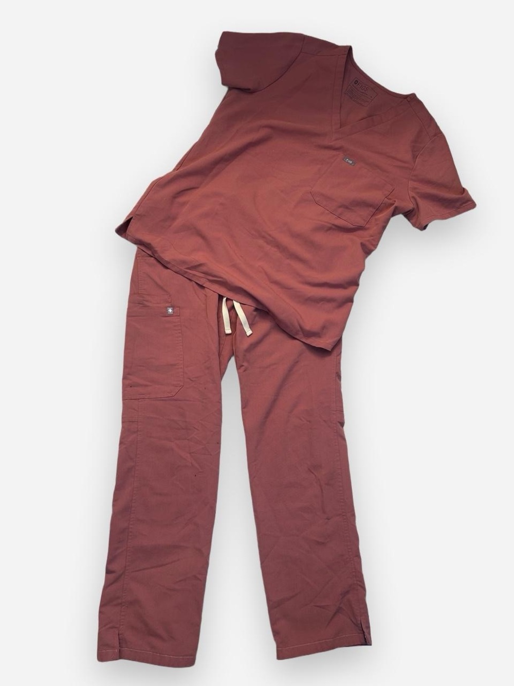 FIGS Scrub Set Women Size M Color Mauve PO# 1552